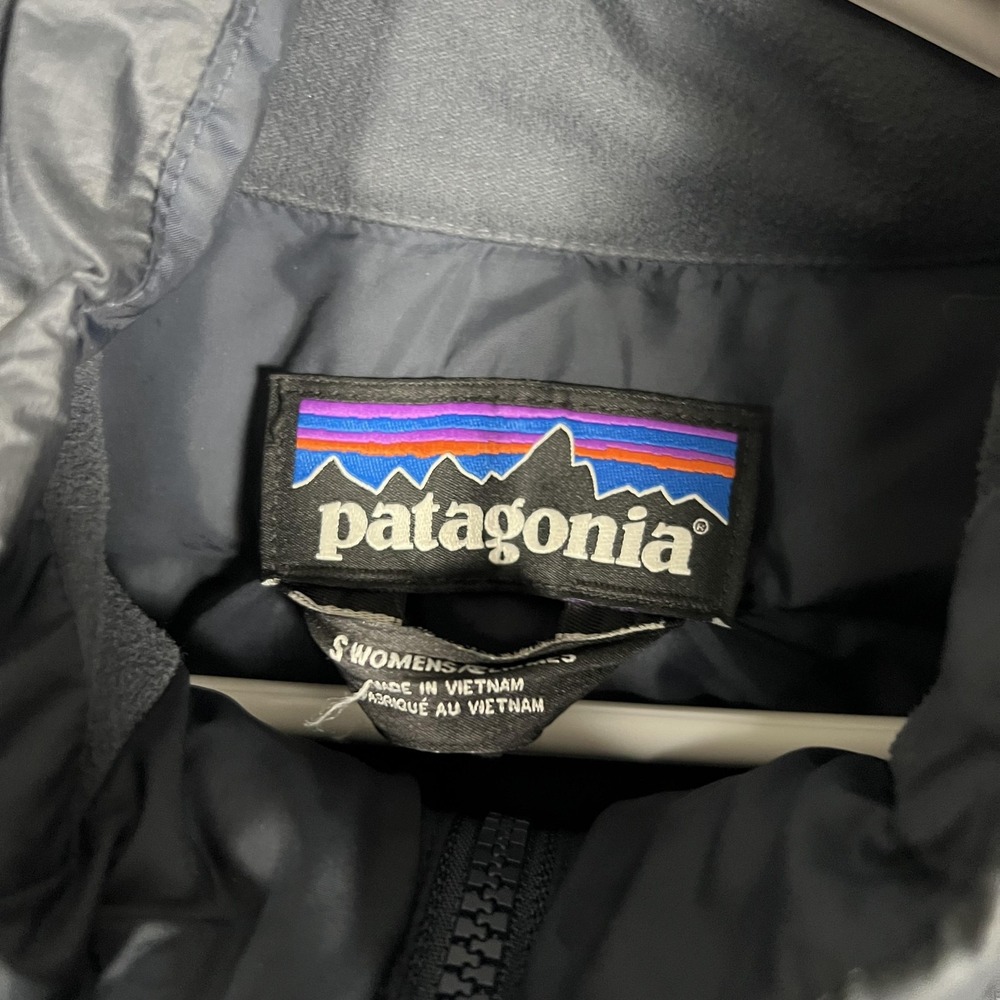 Patagonia Down‎ Sweater Coat Womens Small Blue Long Puffer Warm Jacket STY 28409 - Picture 3 of 13